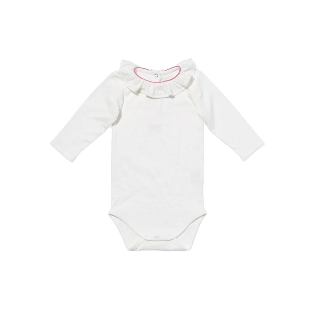 Tink Ruffle One-Piece in Rose Piping