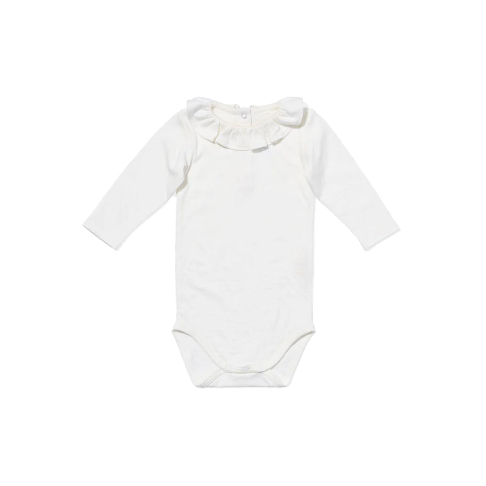 Tink Ruffle One-Piece in Vanilla Piping