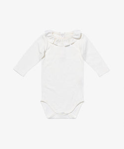 Tink Ruffle One-Piece in Vanilla Piping