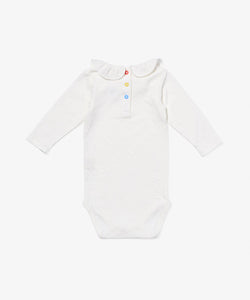 Tink Ruffle One-Piece in Vanilla Piping