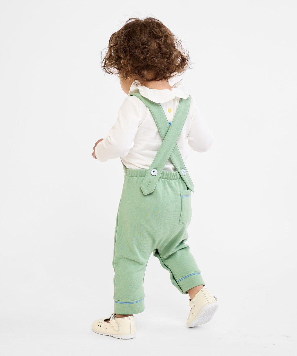 Tink Ruffle One-Piece in Vanilla Piping