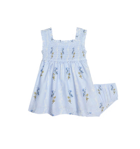 The Baby Nora Nap Dress in Bluebell Waltz