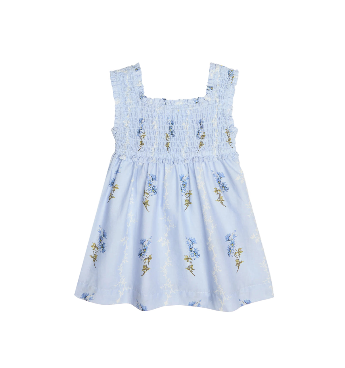 The Tiny Nora Nap Dress in Bluebell Waltz