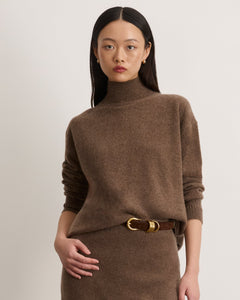 Tipper Cashmere Turtleneck in Taupe