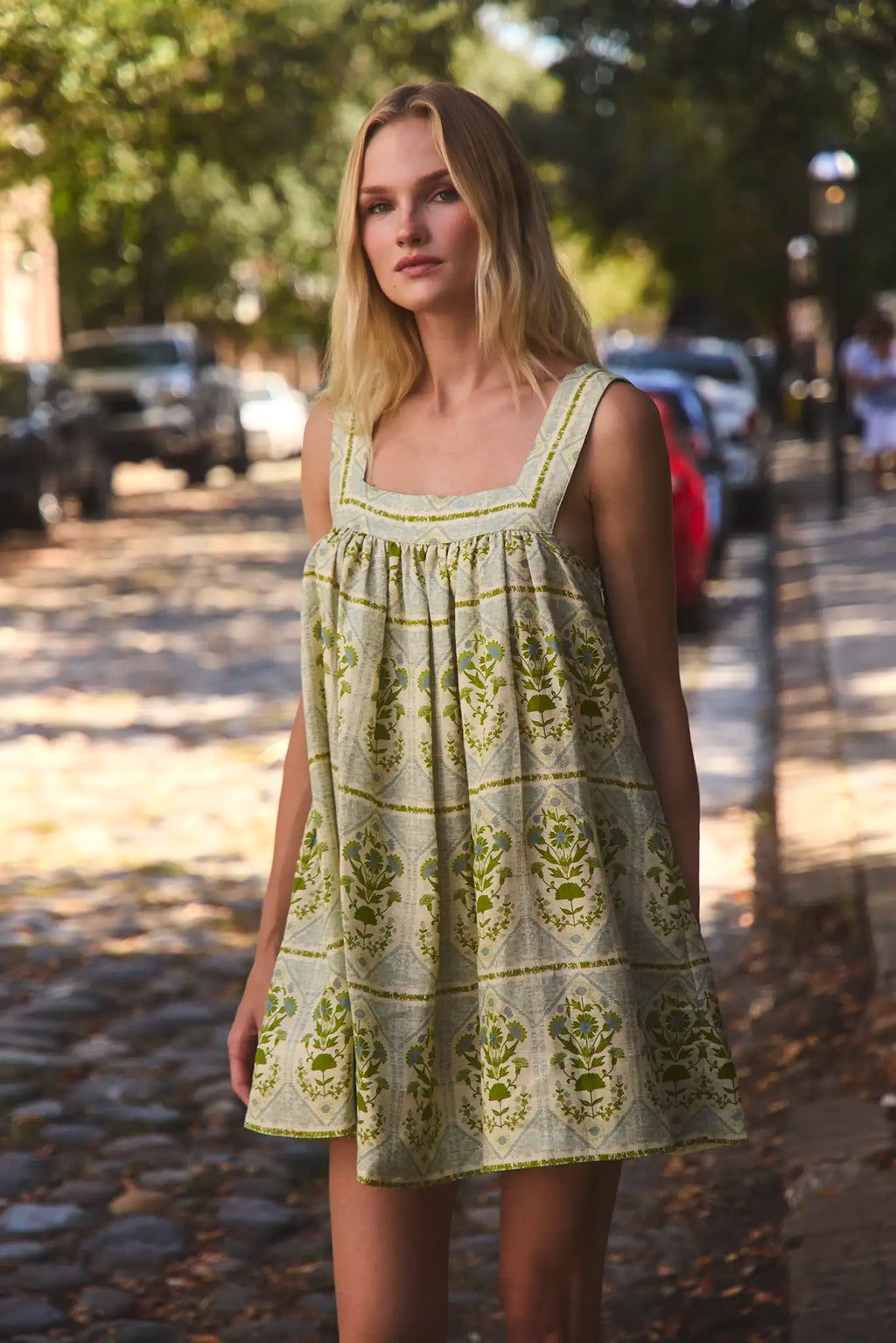 Tipper Dress | Square Neck Mini Dress | Hunter Bell M