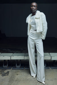 Tirage Cropped Jacket in Blanc