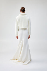 Tirage Cropped Jacket in Blanc