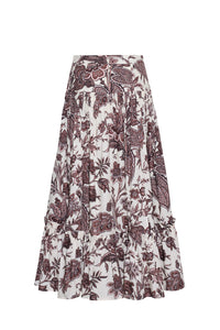 Tisbury Skirt in Linden Bloom Ivory