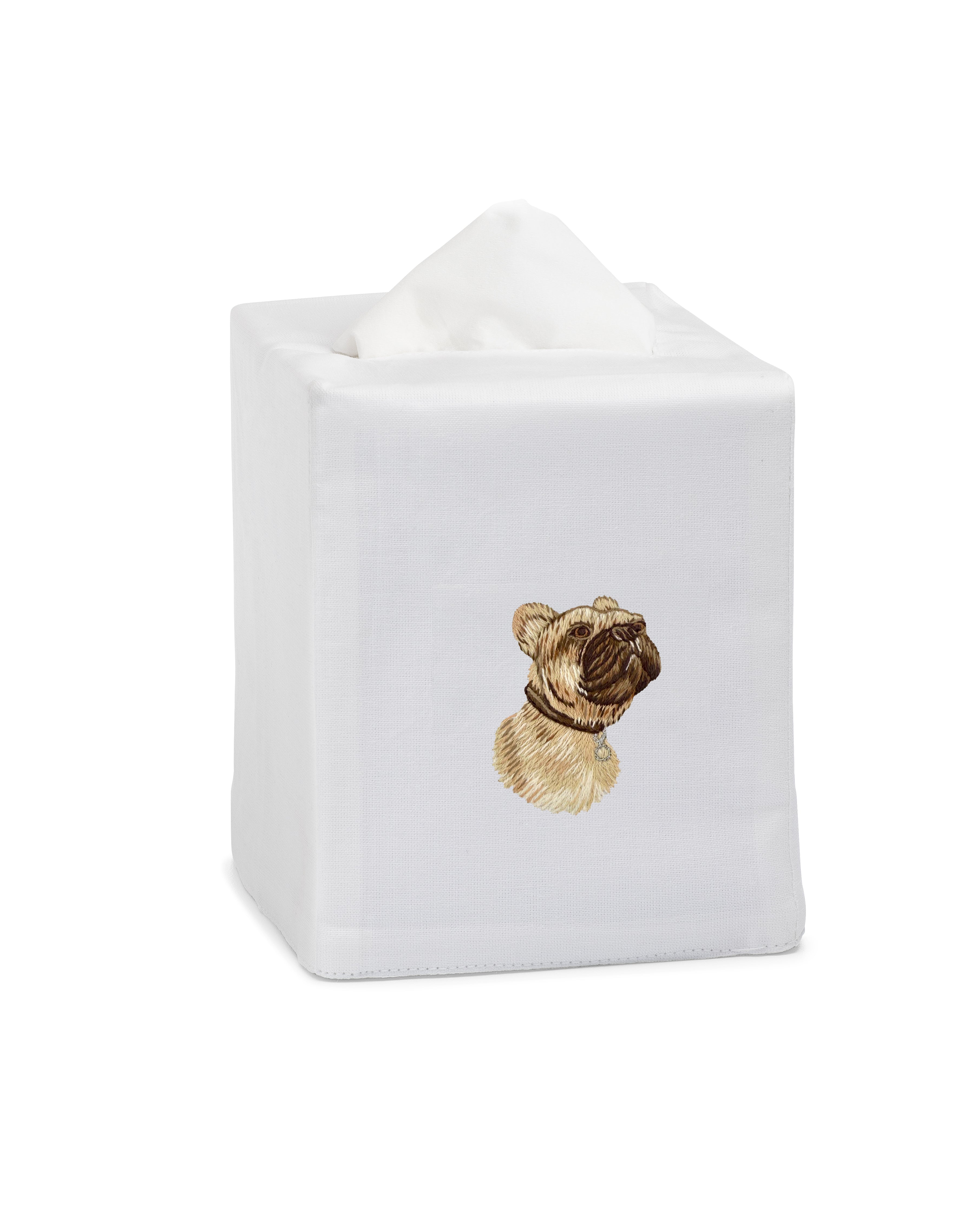 Henry Handwork French Bulldog Tissue Box Cover