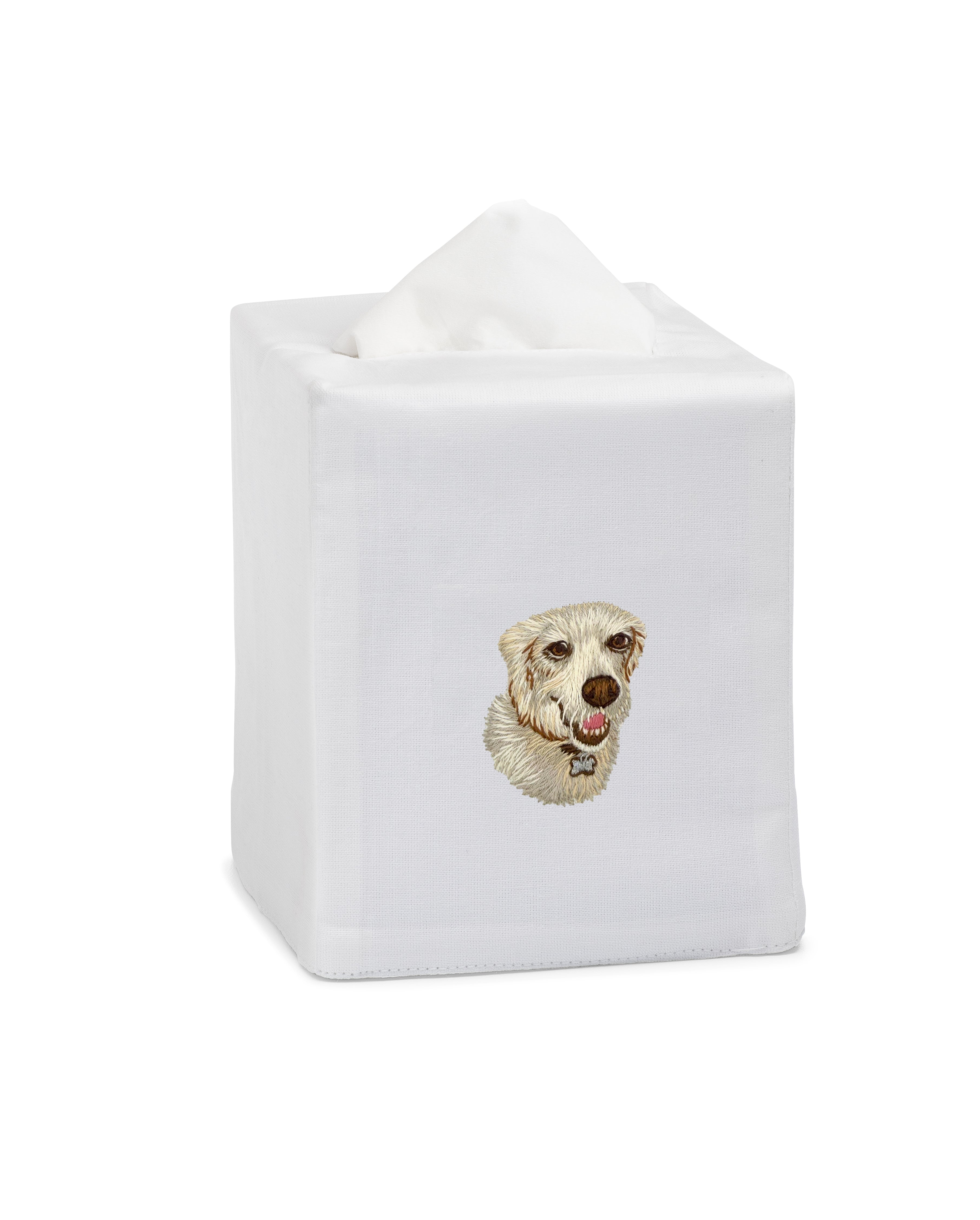 Golden Lab Tissue Box Cover