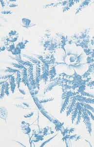 Toile De La Prairie Fabric in Blue