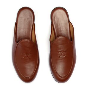 Brown Leather Milano Mule