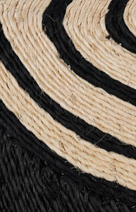 Tortuga Rug in Black & Natural