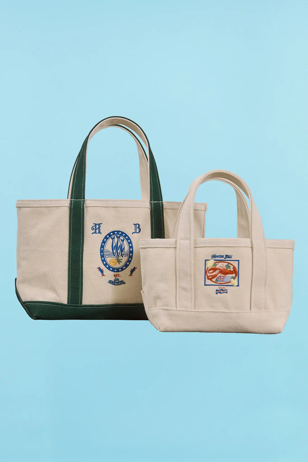 Both the Medium and Small Canvas Tote bags