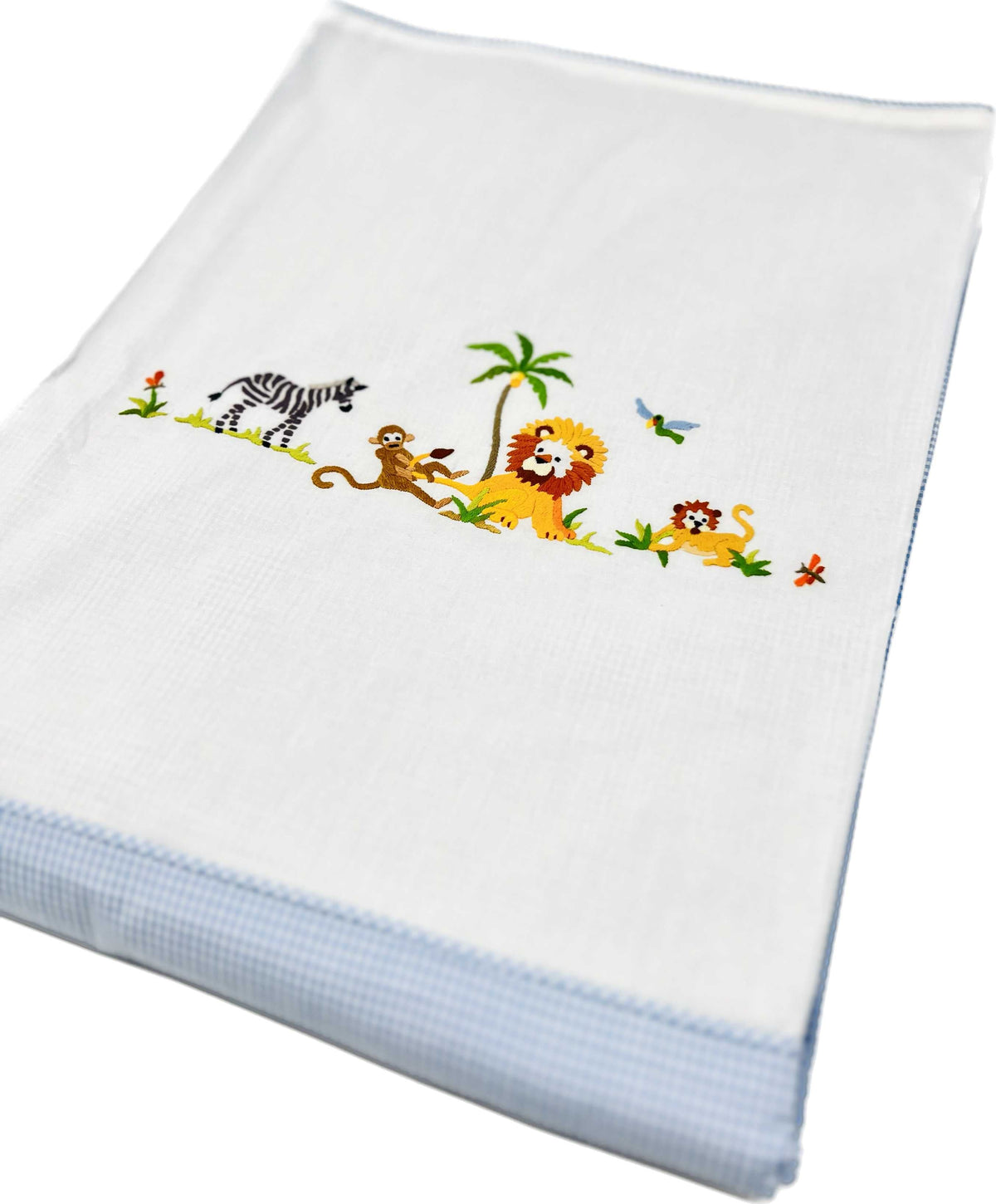 "On Safari" Cotbed Duvet Cover - Blue