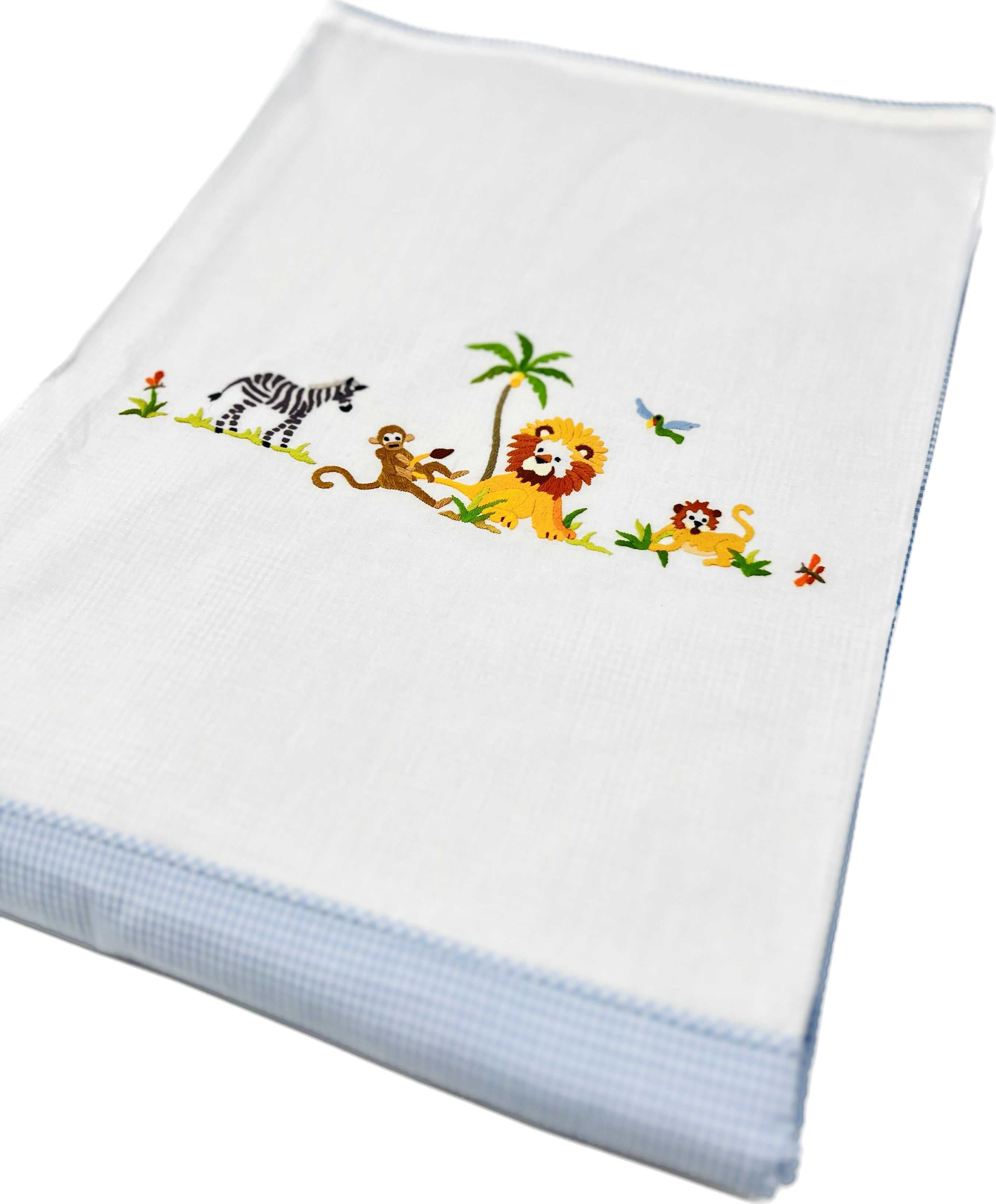 "On Safari" Cotbed Duvet Cover - Blue