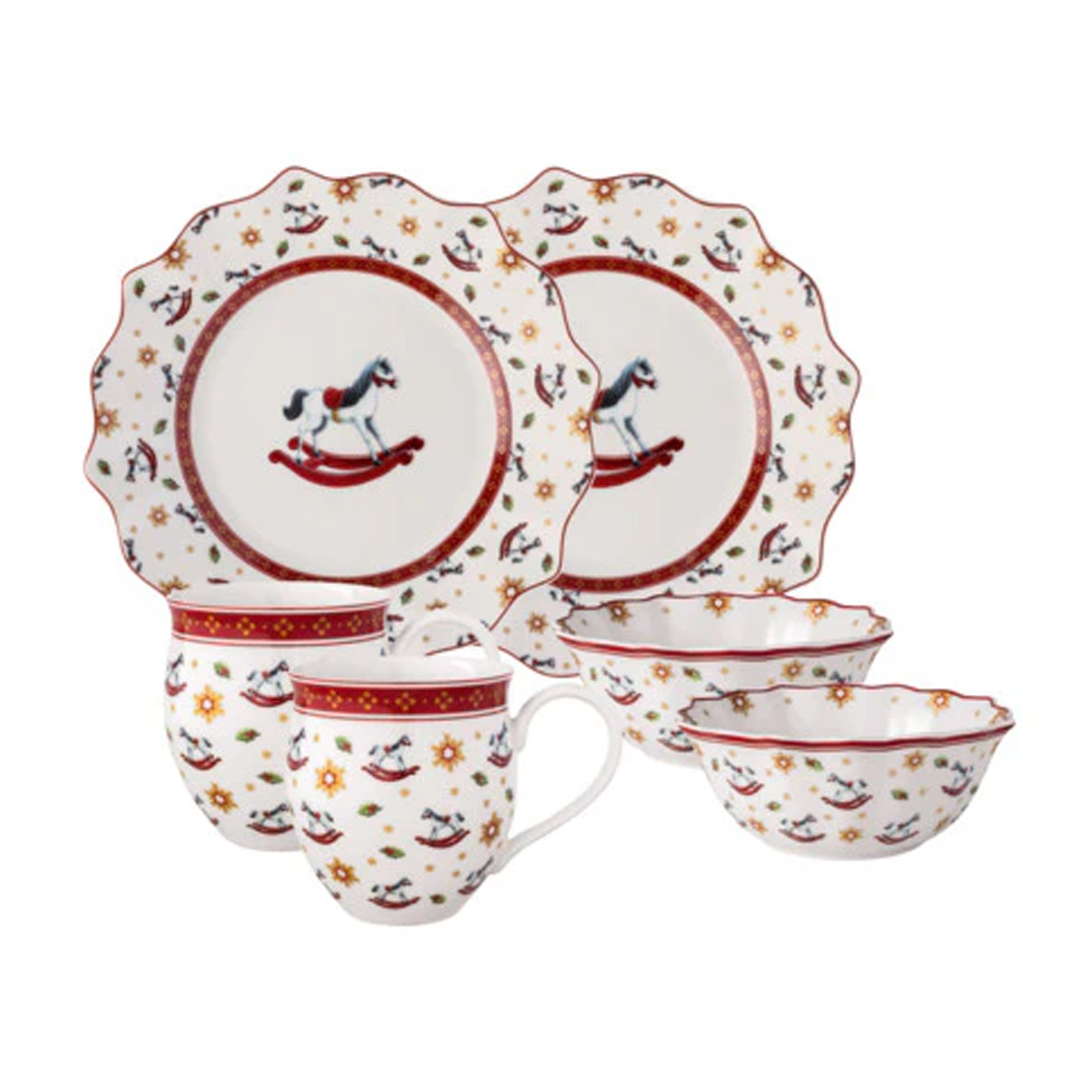 Toys Delight Breakfast Set for 2 in Rocking Horse