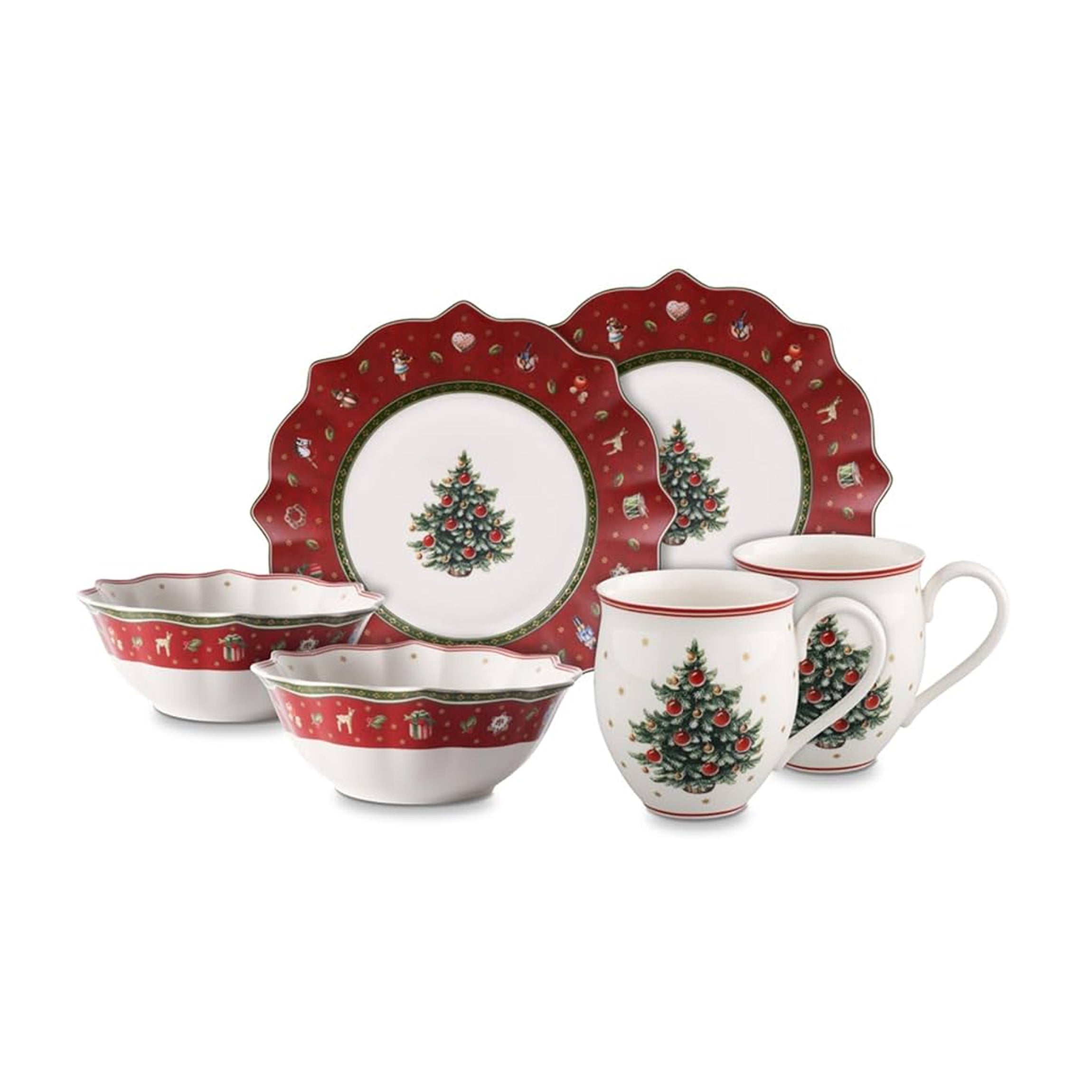 Toys Delight Breakfast for 2 Red in Multi, Set of 6