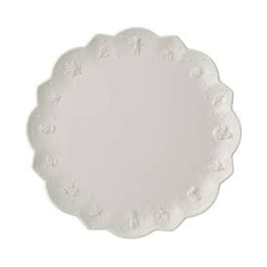 Toys Delight Royal Classic Flat Plate in White