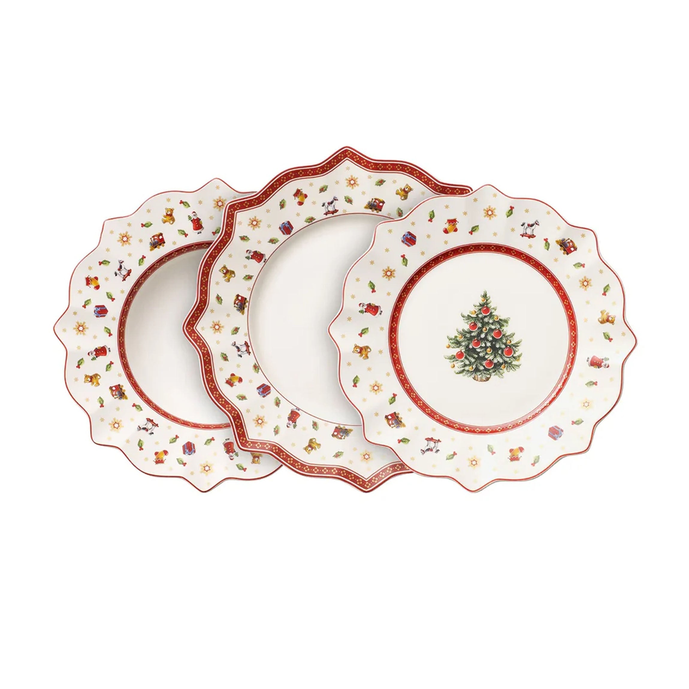 Toys Delight Set of Plates, 12-Piece in Multi
