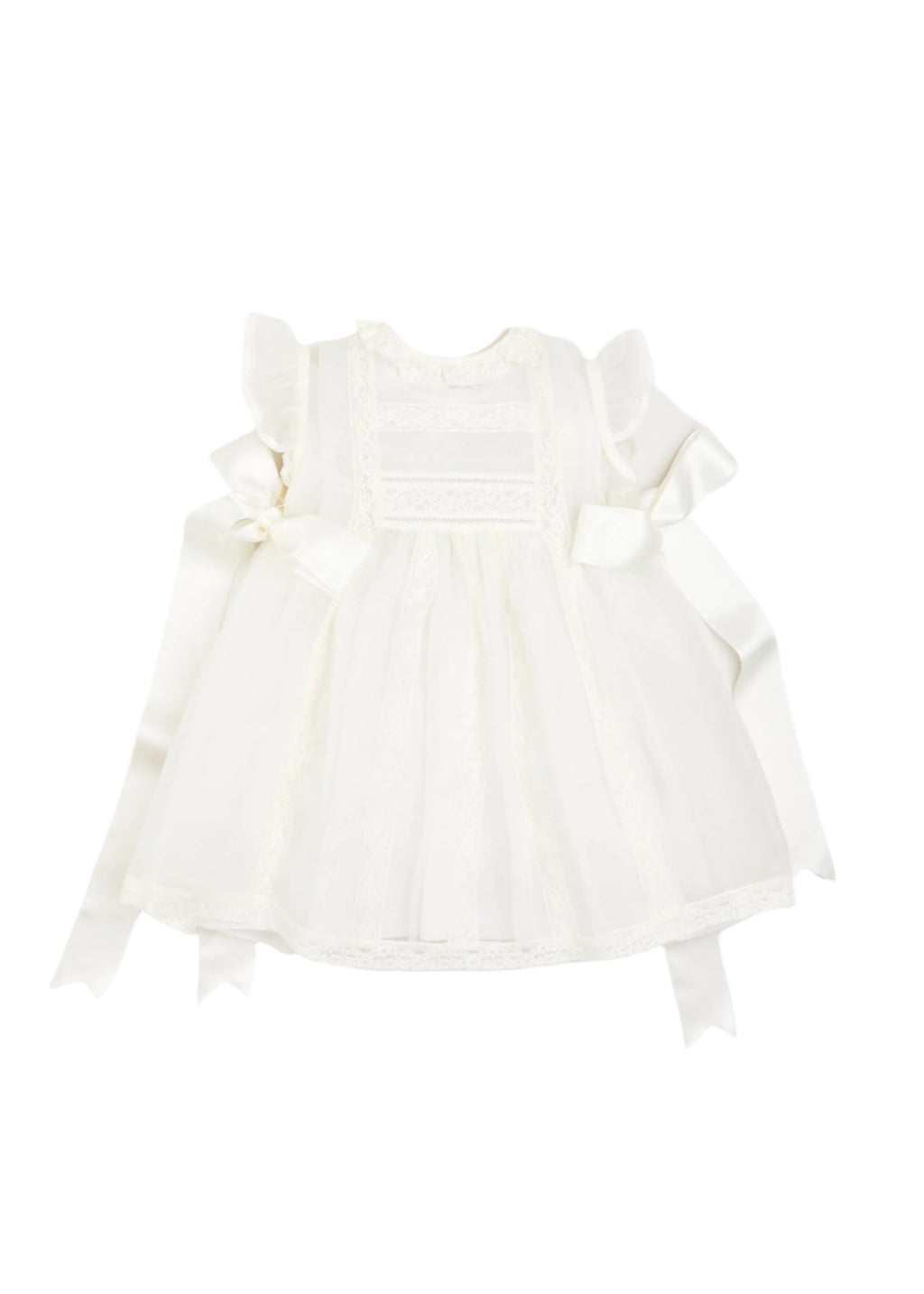 cream christening dress Beige linen flower girls dress, cream christening dress for girl and boy, baby girls ceremony dress, rustic ivory baby boy dress
