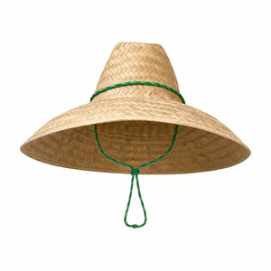 Begonia Sun Hat in Neon Green Lanyard with Jade Toggle