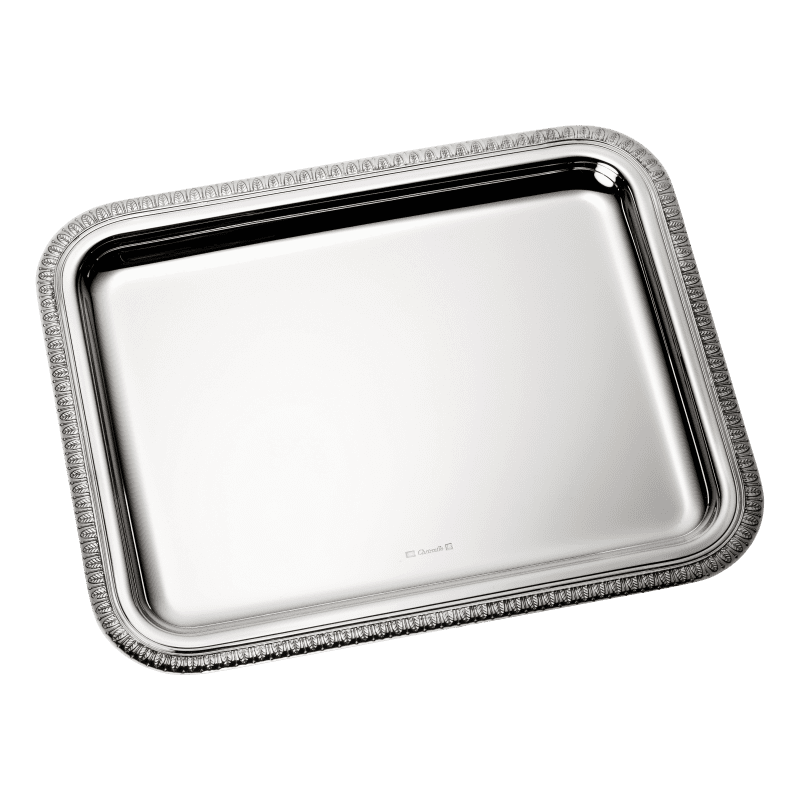 Silver-Plated Rectangular Tray - 8 x 6 in Malmaison