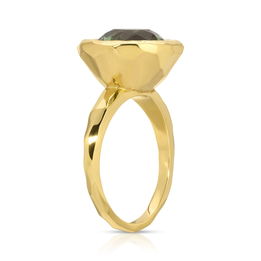 Mirage Ring in Green Tourmaline