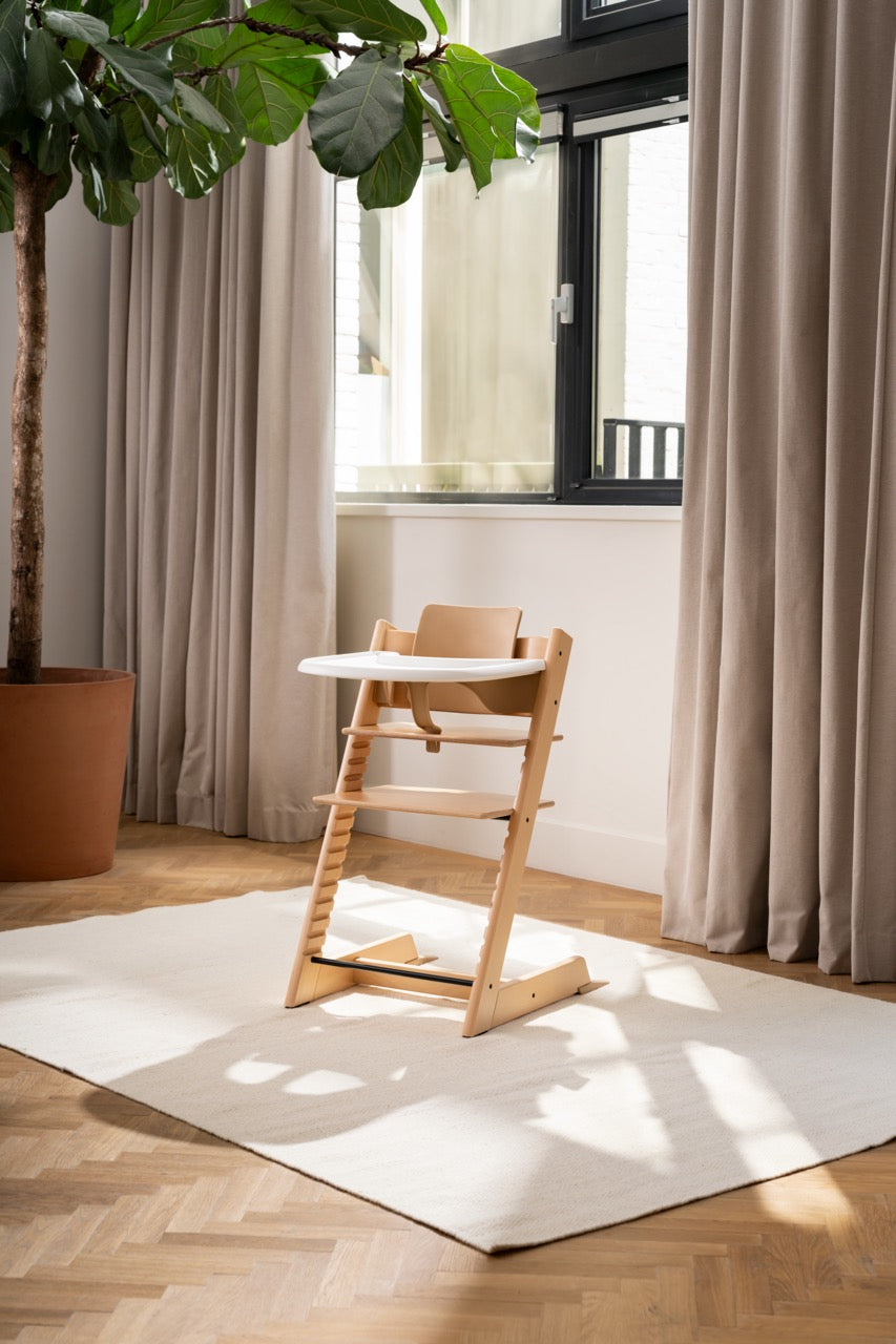 Tripp Trapp® High Chair, Cushion, and Tray in Natural