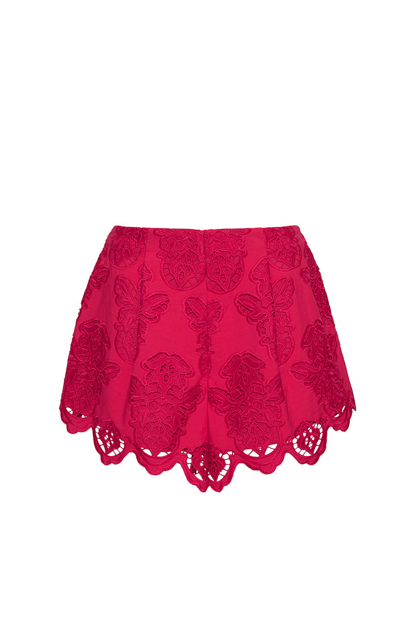 Trish Shorts in Azalea Eyelet