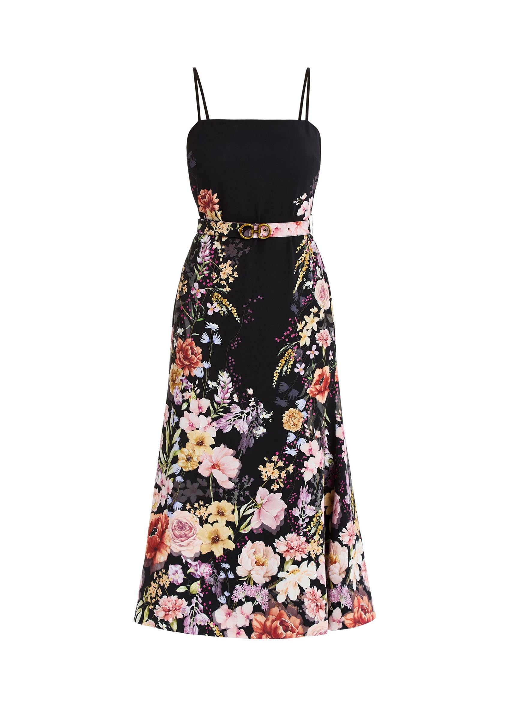 Tropez Convertible Midi Dress in Twilight Florals