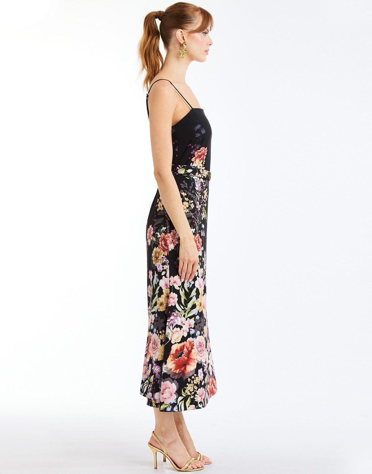 Tropez Convertible Midi Dress in Twilight Florals