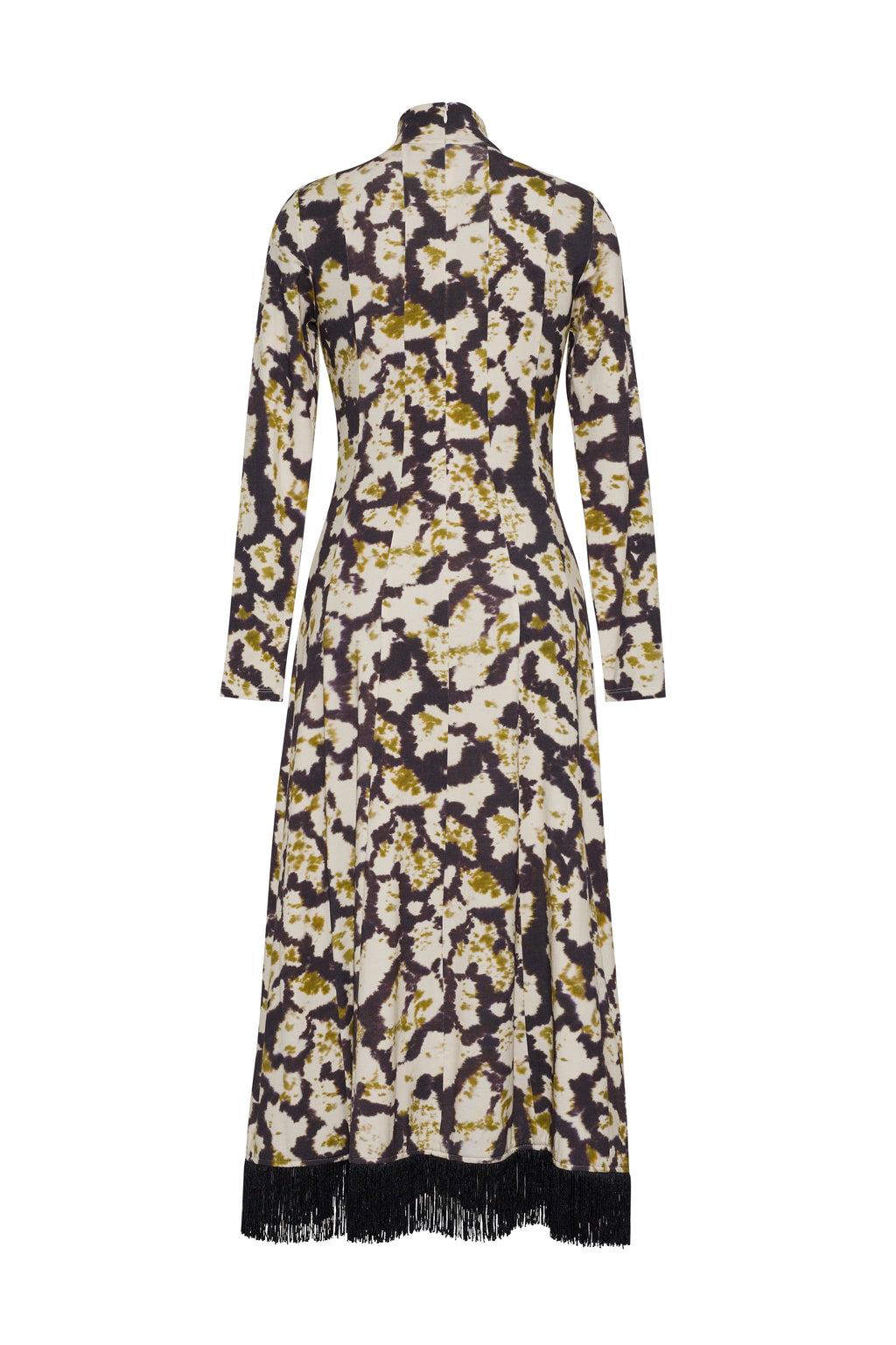 Troy Midi Dress in Spotted Black