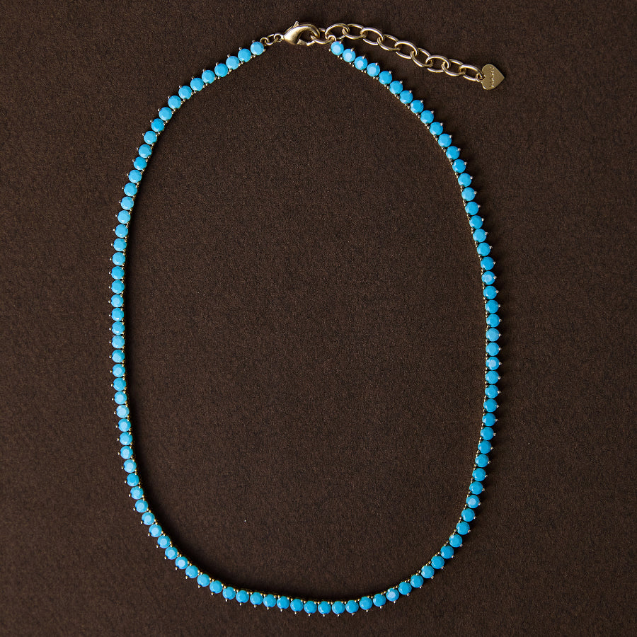 Turquoise Tennis Necklace