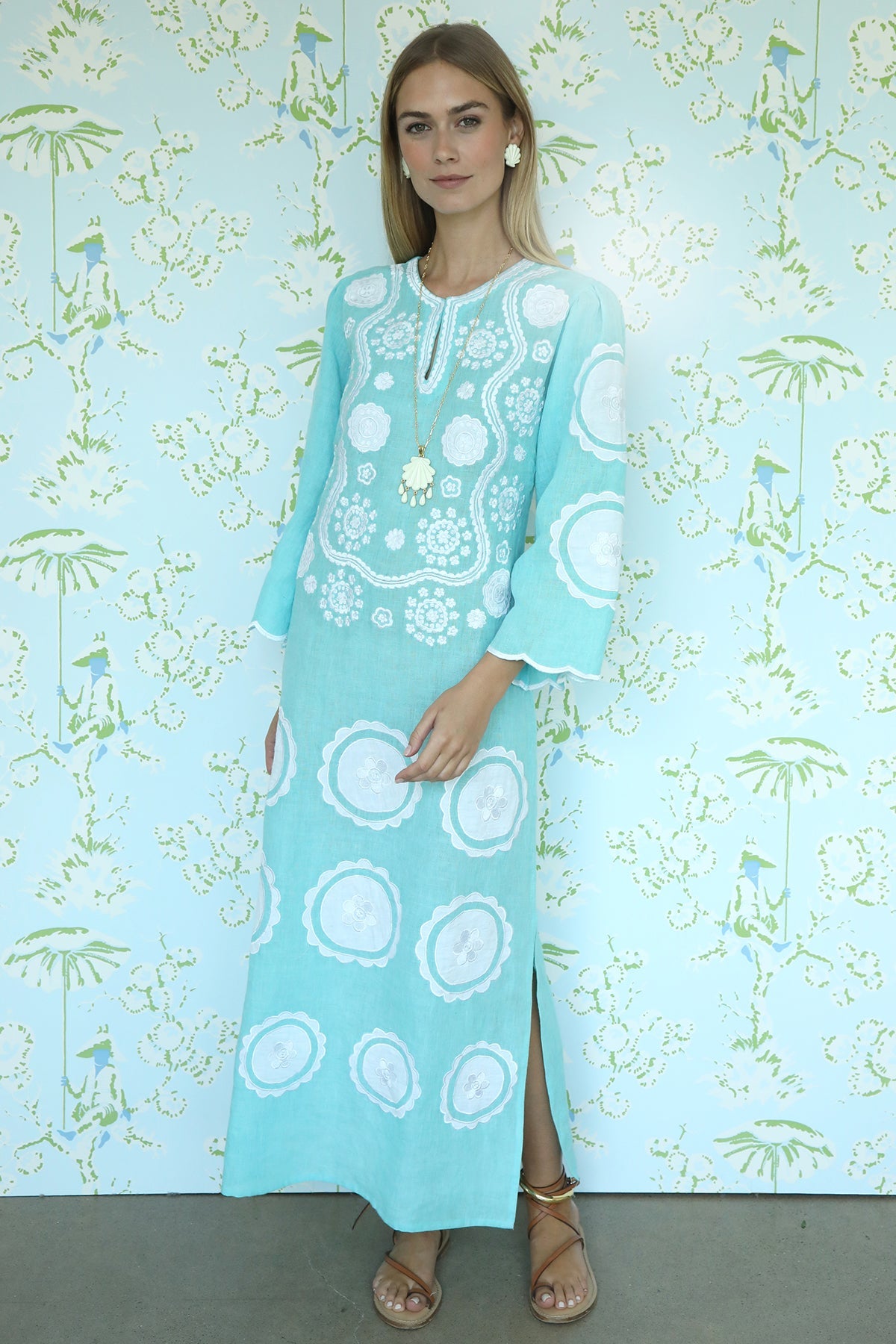 Turquoise Alice Kaftan