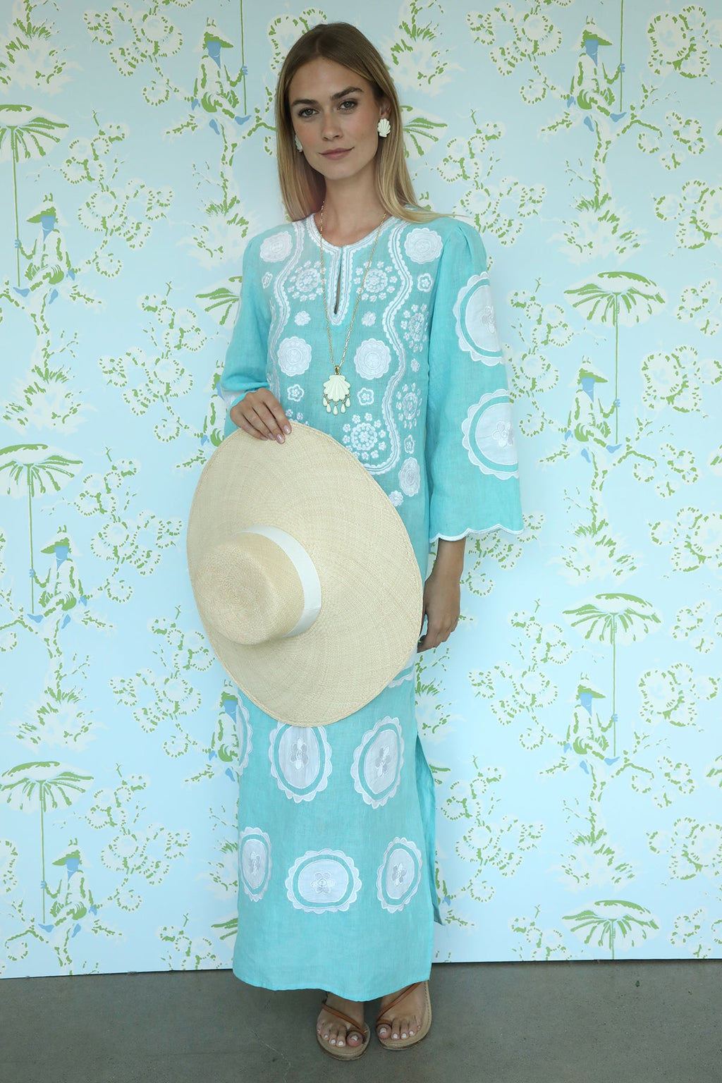 Turquoise Alice Kaftan