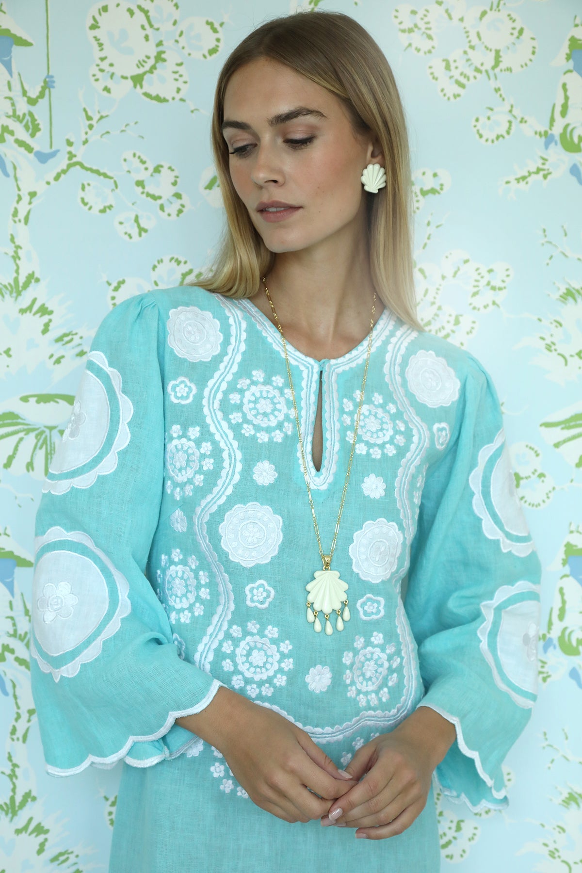 Turquoise Alice Kaftan