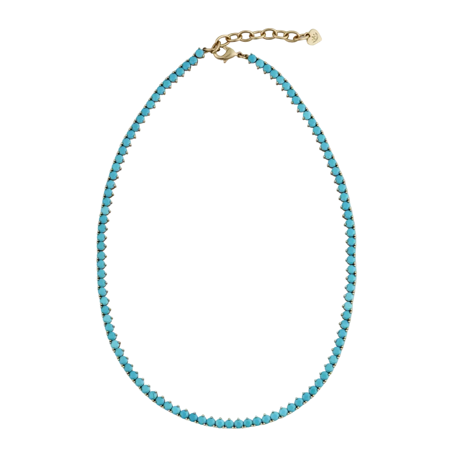 Turquoise Tennis Necklace