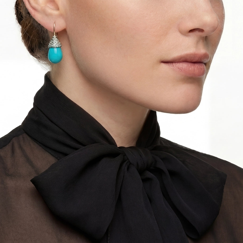 Turquoise Droplet Earrings