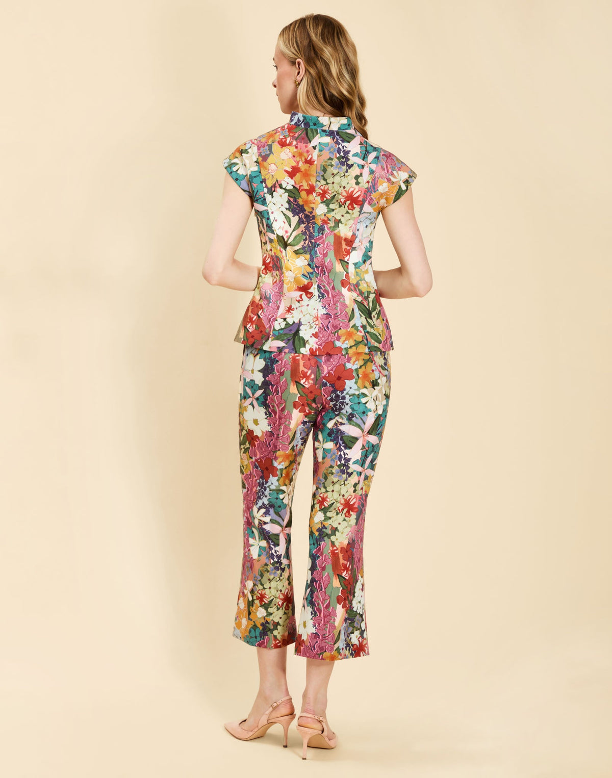 Tuxedo Crop Kick Pants in Midnight Meadows