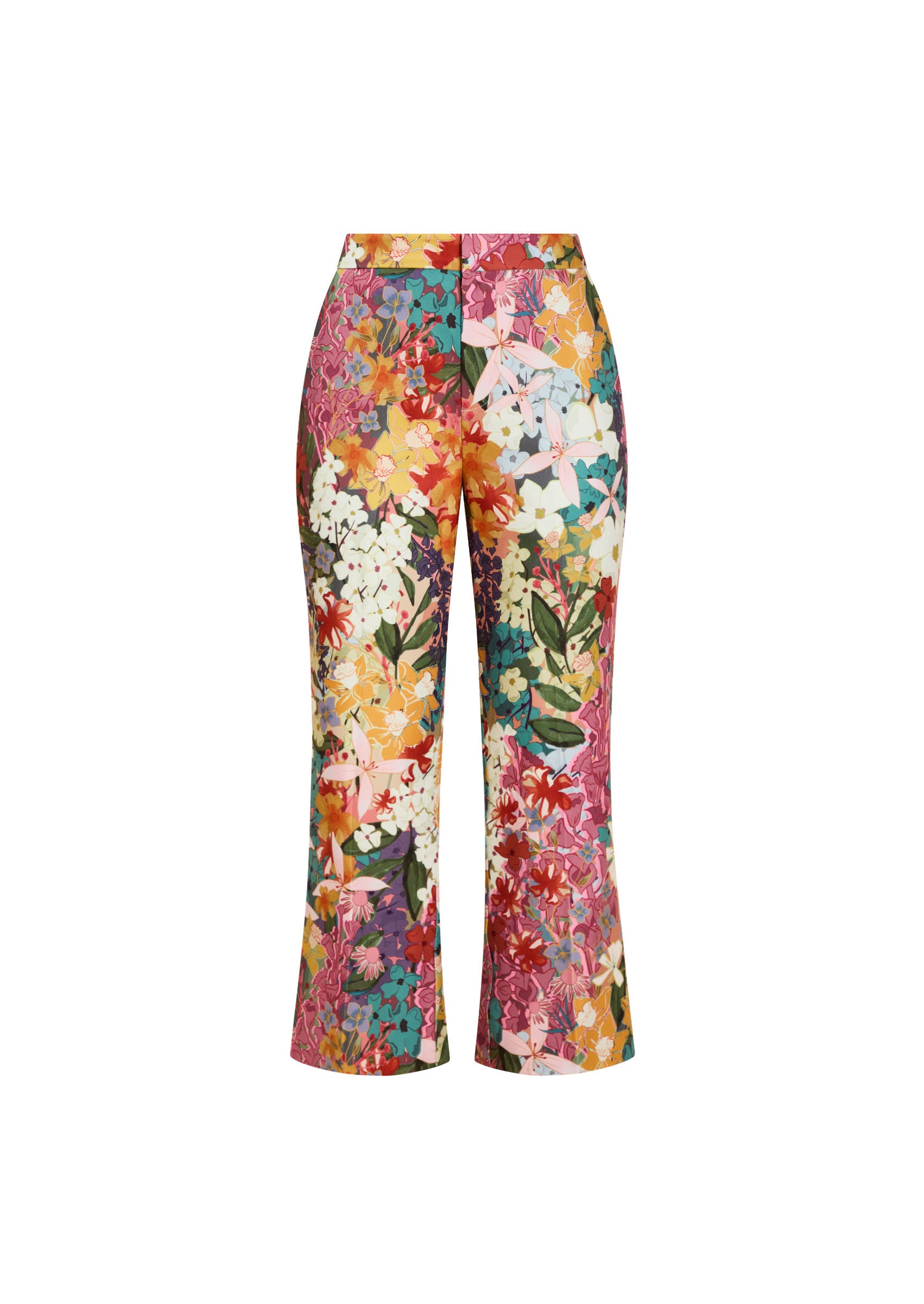 Tuxedo Crop Kick Pants in Midnight Meadows