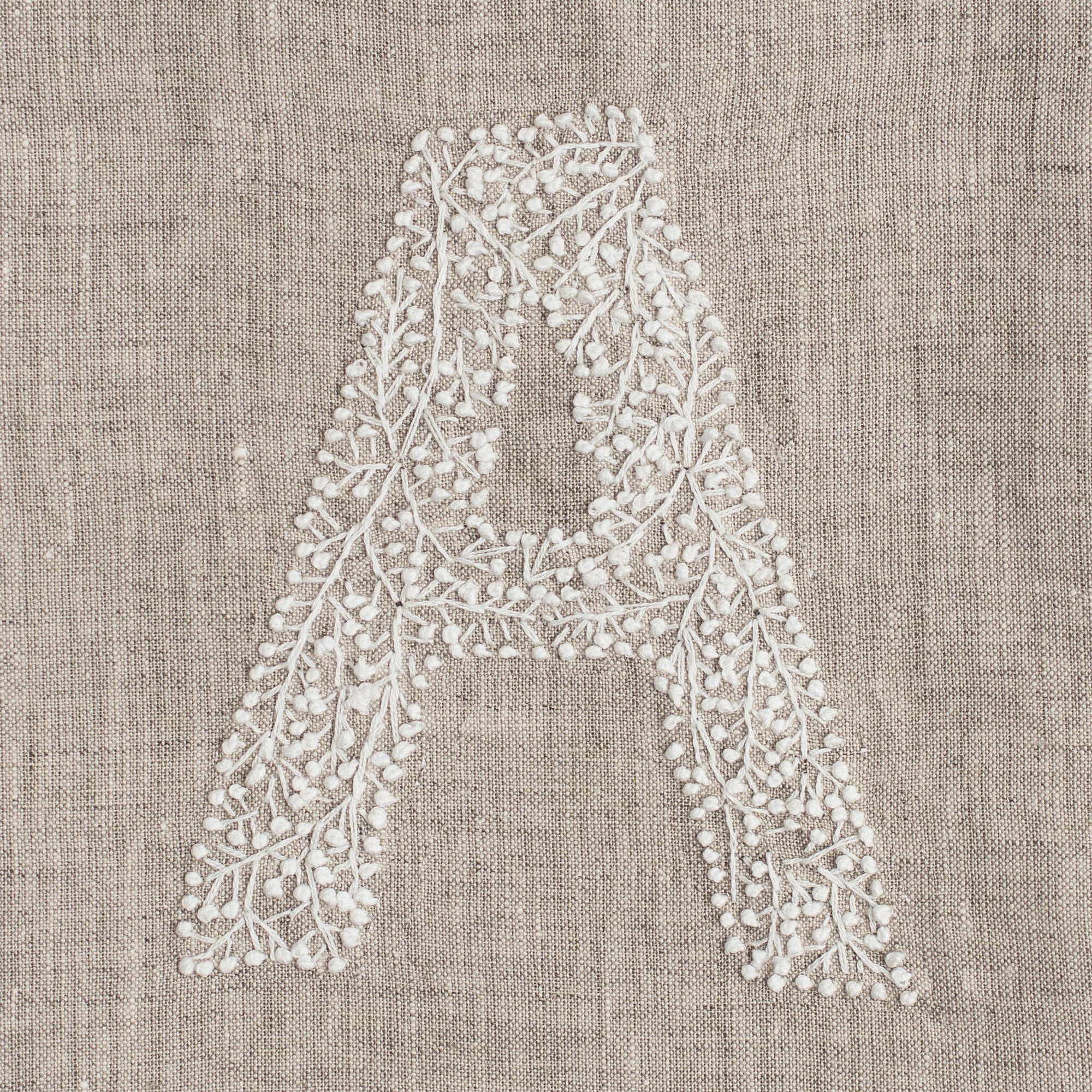 Monogram Twig Hand Towel in Natural