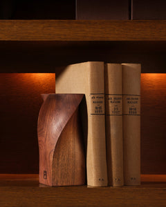 Twist Bookend in Wood