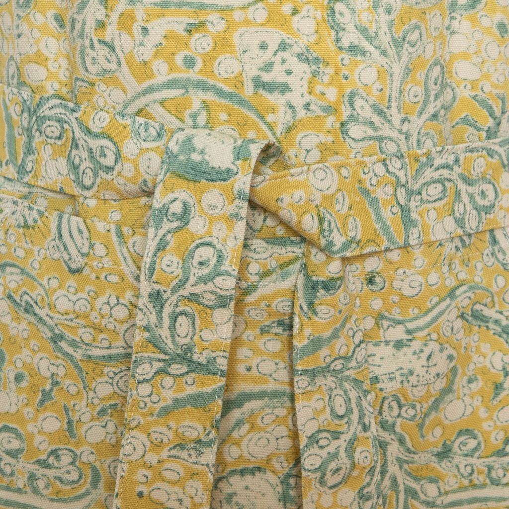 La Mer Apron in Aqua & Citrine