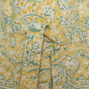 La Mer Apron in Aqua & Citrine