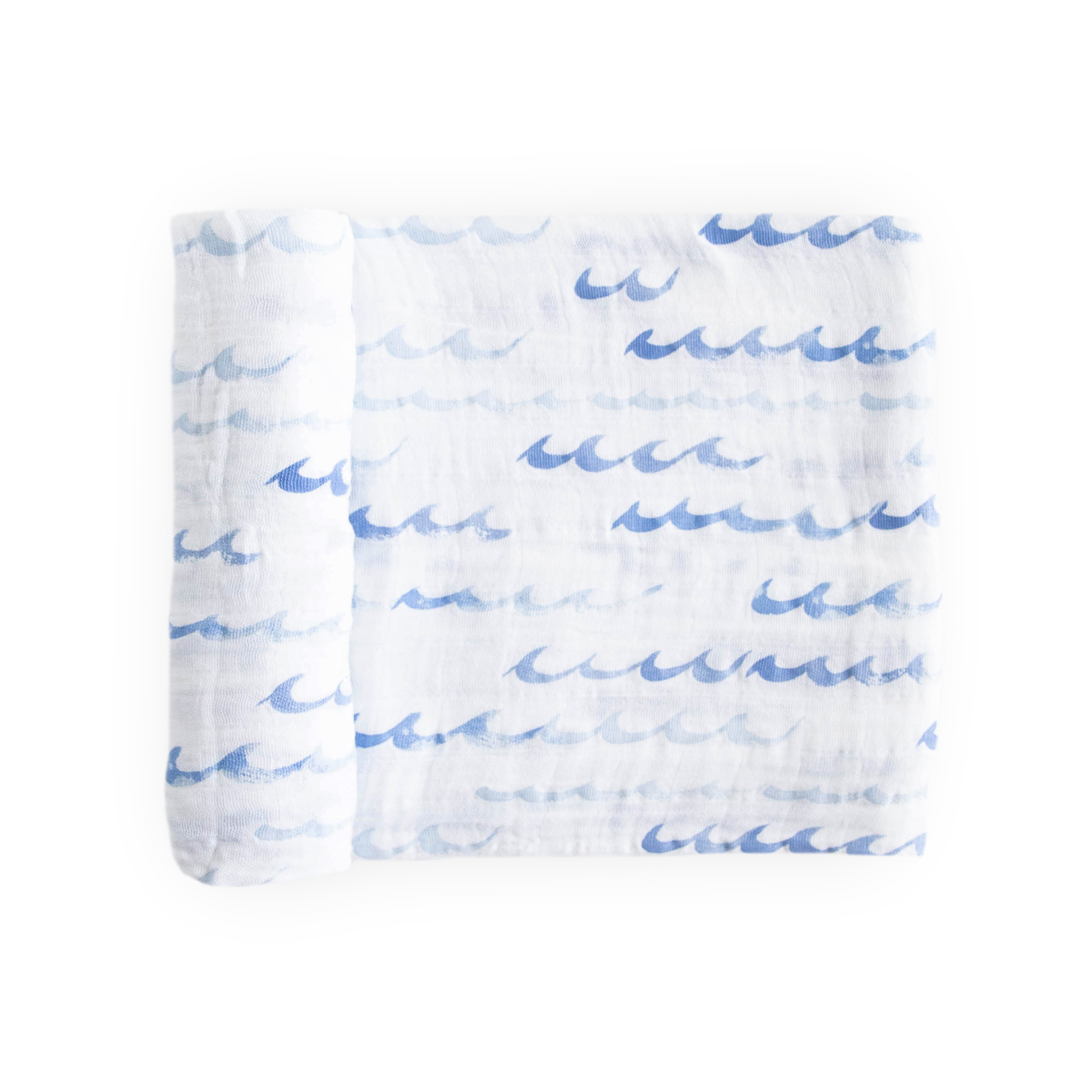 Cotton Muslin Swaddle Blanket - High Tide