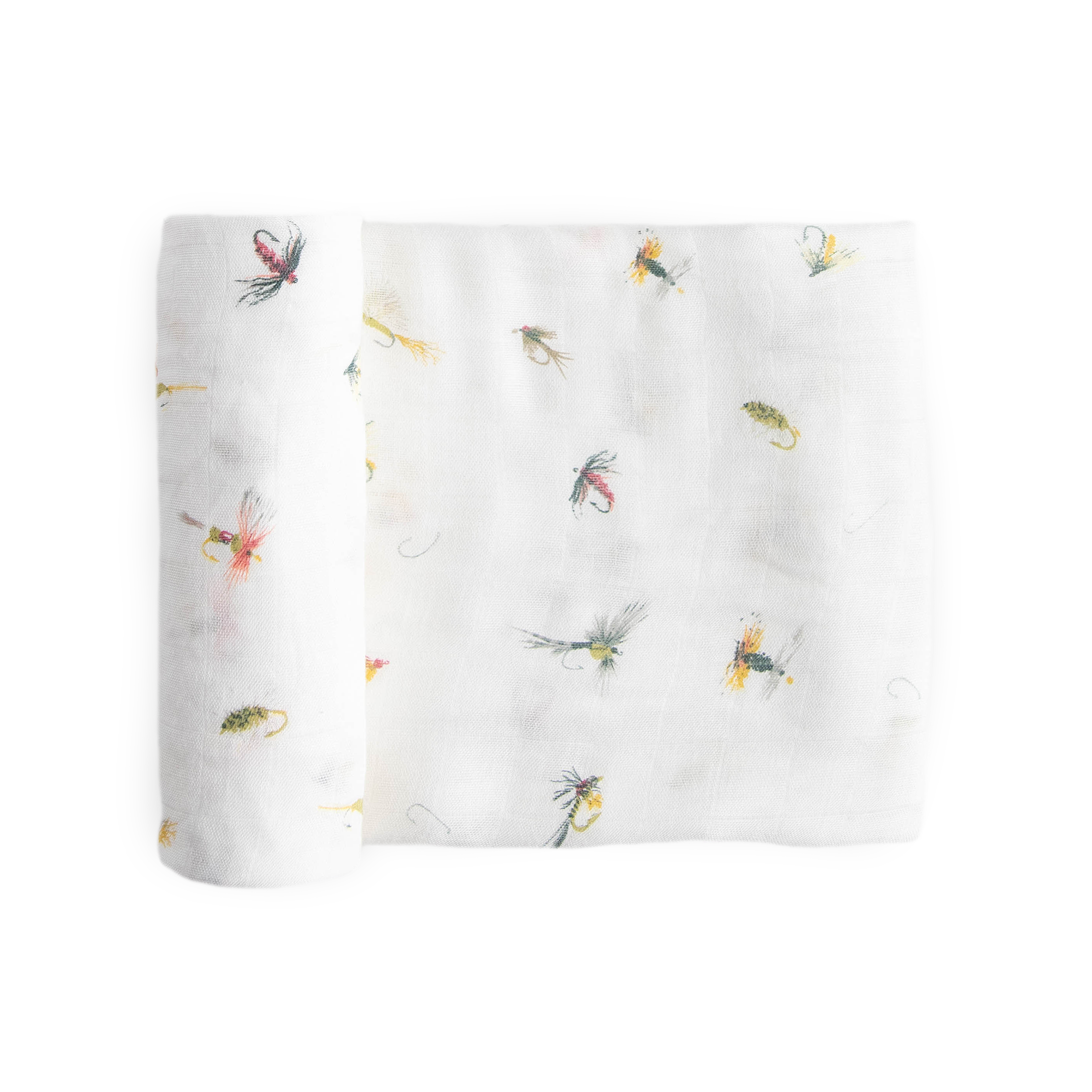 Deluxe Muslin Swaddle Blanket - Gone Fishing
