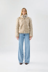 Fur Delish Jacket in Natural