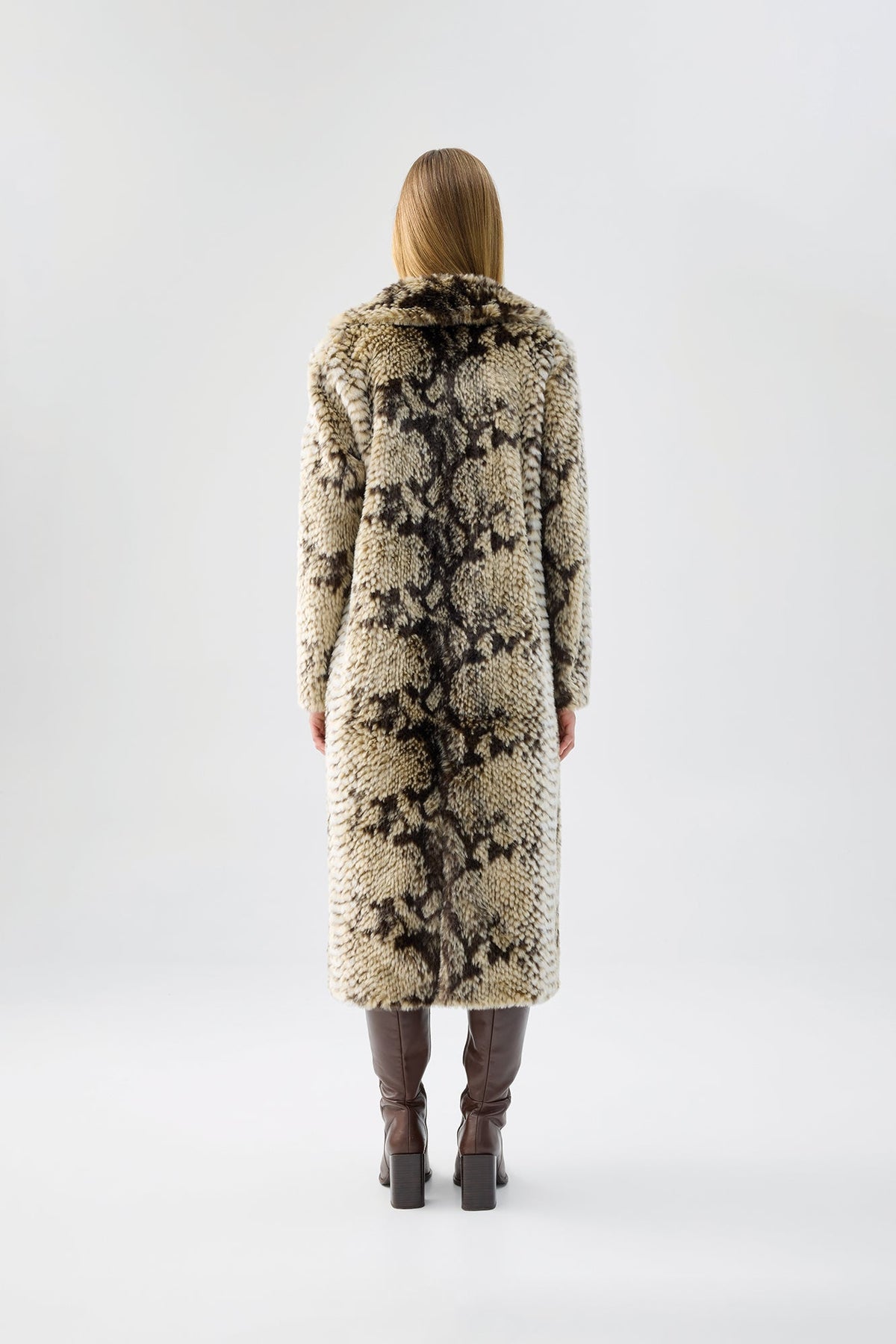 Madam Grace Coat in Natural Serpent
