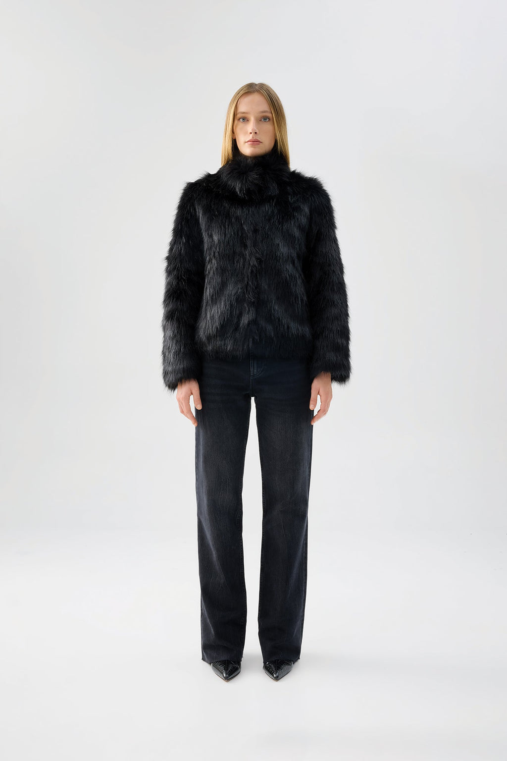Fur Delish Jacket in Black